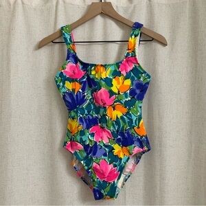 South Point Vintage Cotton Floral One Piece Swim Suit 8